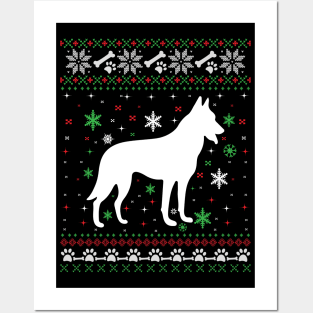 Dog ugly Christmas sweater Posters and Art